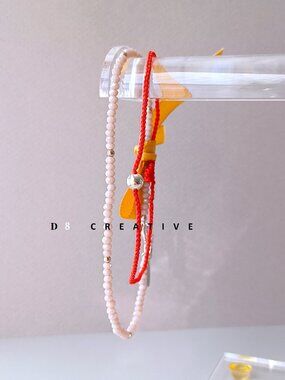 Crystal beads beautiful colors handmade ankle bracelet